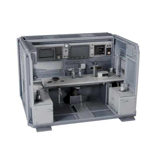 Clean Room Containment Pod 3D Asset for Realtime Use
