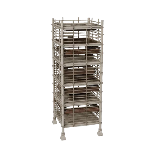 Heavy Duty Scaffold Tower Stylized 3D model, stylized isometric render, showing concrete, site-ready silhouettes.