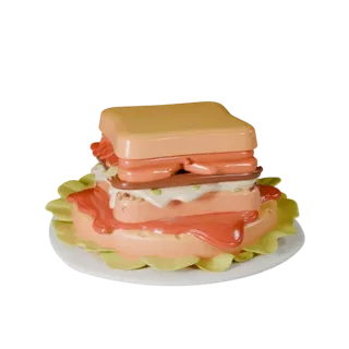 Web Ready Sandwich 3D AR Asset for Online Browsers