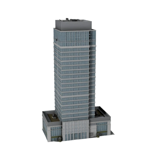 Modello 3D Grattacielo Moderno - Asset Realistico per Archviz