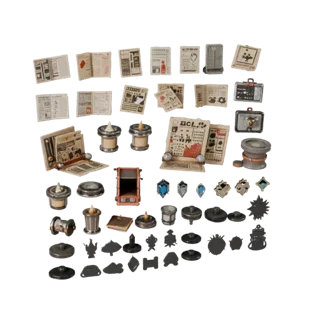 Stylized Market Candle Cluster 3D Casual Game Asset