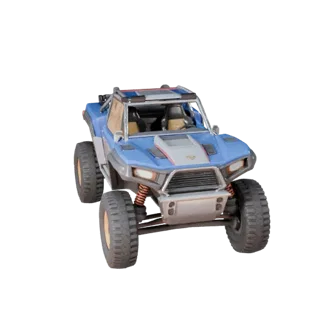 Desert Rally Buggy 3D Model for Blender & Games - PBR