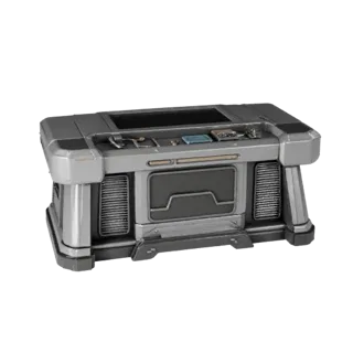 Futuristic Lab Console GLB 3D Asset for Web and AR