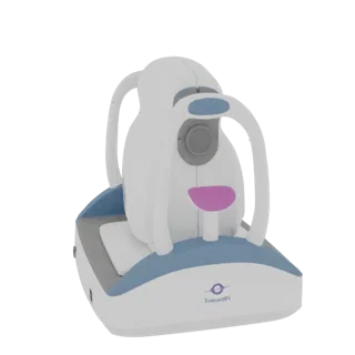 White and Blue Ophthalmic Tonometer 3D Model