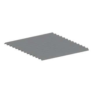 Corrugated Metal Sheet 3D Model