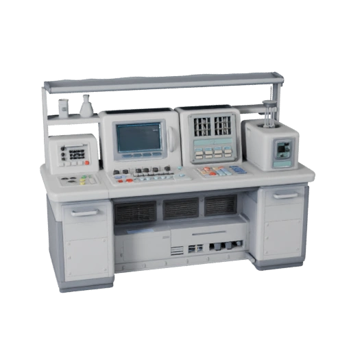Futuristic Lab Console 3D Model for Cinema Studios