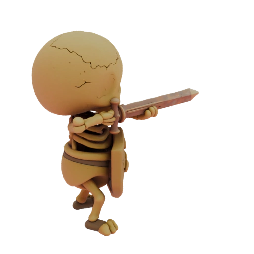 Fantasy Skelett Bogenschütze Miniatur STL - Zielhaltung