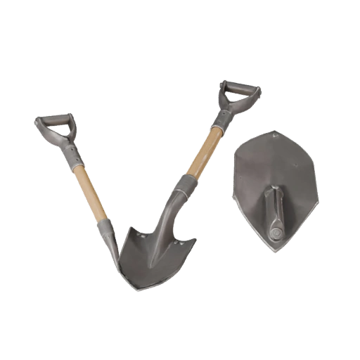 Detailed Worn Shovel 3D Render Asset for Studio Use