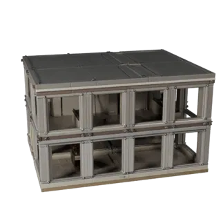 Printable Modular Storefront Kit STL 3D Model - Scale Asset