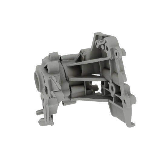 Industrial Gearbox Housing 3D Model
