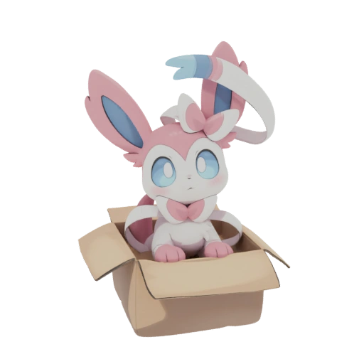 Sylveon in a Box 3D Model