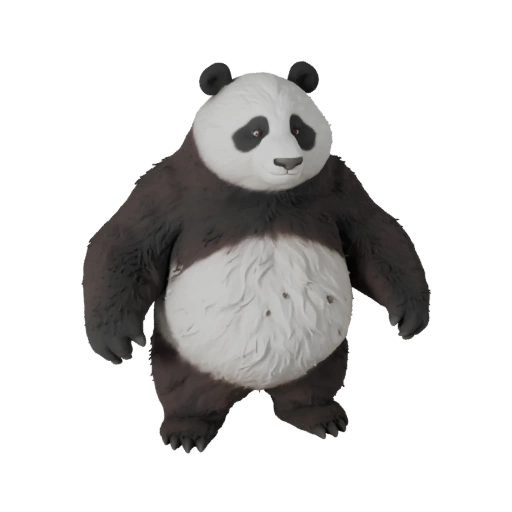 Modello 3D Panda per Blender - Asset PBR con Texture | Royalty-Free