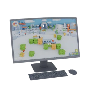 Minimalist Computer Monitor 3D Model