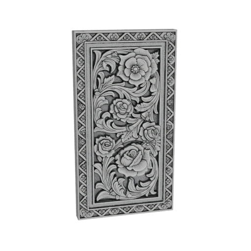 Ornate Floral Relief Panel