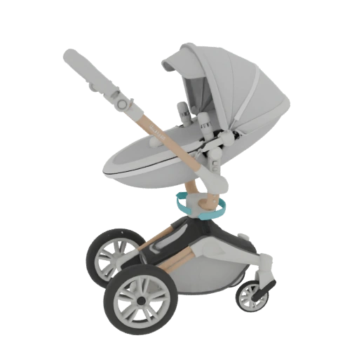 Modern Baby Stroller 3D Model