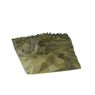 Low Poly Arctic Tundra Biome 3D for Realtime Builds