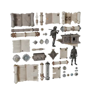 Urban Scroll Bundle 3D Render Asset for Studio Use