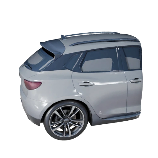 Modello 3D City Car per Blender e Giochi - Asset PBR