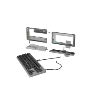 Corporate Keyboard 3D Asset for Game Engine Levels