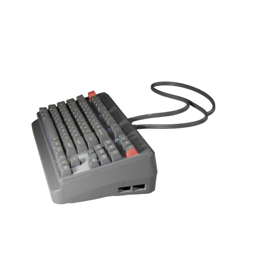 Studio Ergonomic Mechanical Keyboard 3D Render Asset