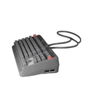 Studio Ergonomic Mechanical Keyboard 3D Render Asset