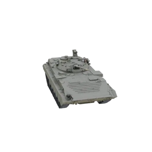 3D model of a BMP-2 Infantry Fighting Vehicle, shown from a three-quarter front perspective against a white background.