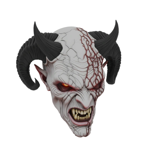 Dämonenkopf 3D-Modell