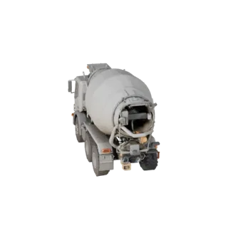 Roadwork Concrete Mixer 3D Asset for Casual Engines