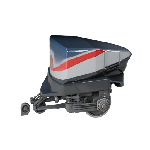 Modelo 3D Trem Maglev - Asset PBR Alto Poligonagem para Estúdio