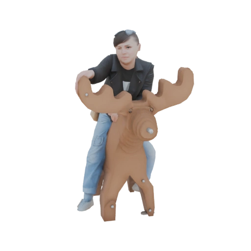 Moose Rocker Toy 3D Model
