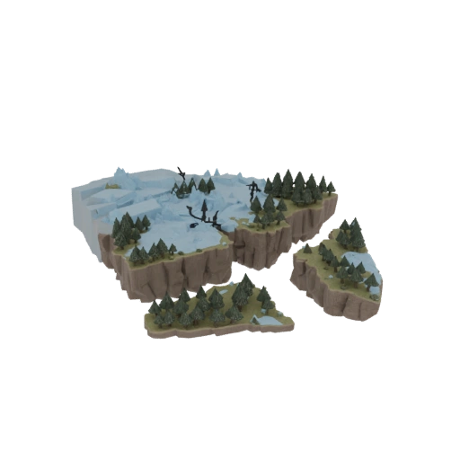 Floating Ice and Forest Archipelago