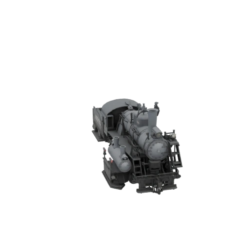 Steam Locomotive with Tender