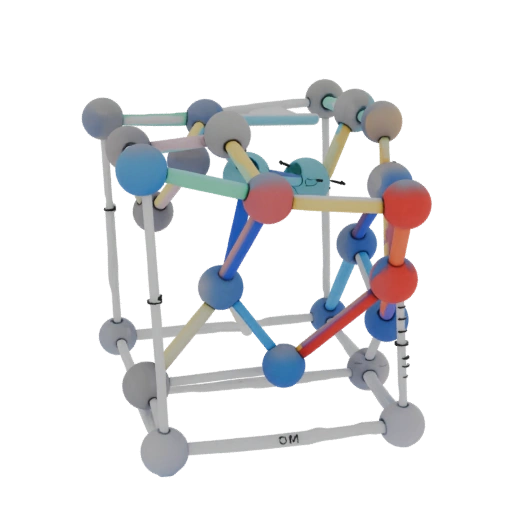 Classroom Crystal Lattice 3D Asset for Course Pages