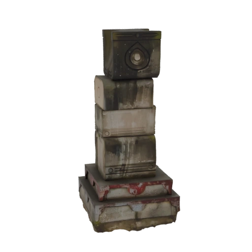 Stacked Ancient Tech Blocks Diorama