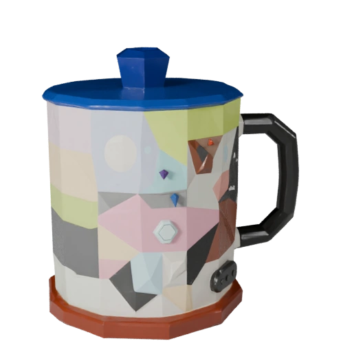 Cluttered Mug 3D Asset for Unity and Unreal Levels