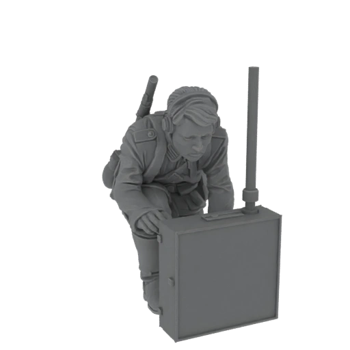 WWII Radio Operator Miniature