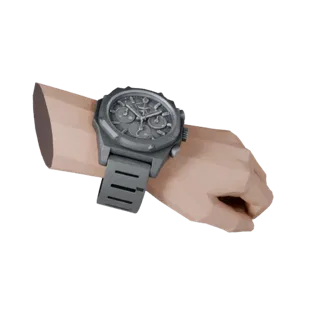 Low Poly Dress Chronograph Watch 3D Realtime Asset
