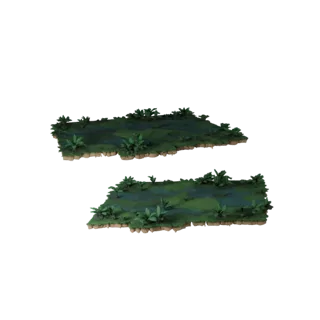 Misty Swamp Biome Unity Asset Biomes 3D for Game Levels