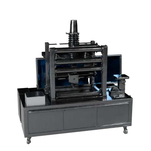 Inspection Packing Machine 3D model, three-quarter studio product render, showing painted steel, form detail.