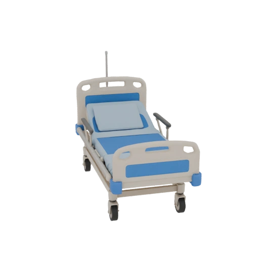 Education Ready Clinic Hospital Bed 3D Study Asset