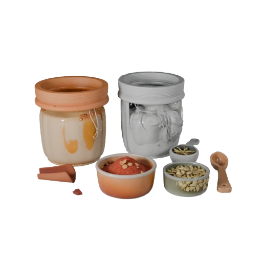 Spice Style Jars STL 3D Print Asset for Studio Use