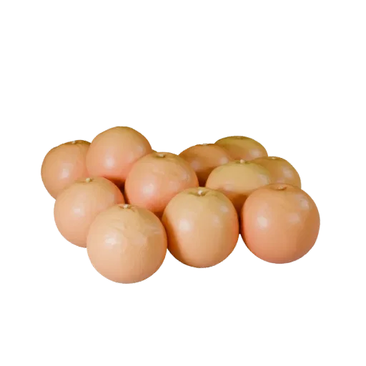 Ripe Orange 3D model, three-quarter front view, AR viewer studio render, showing skin pores, recognizable fruit forms.