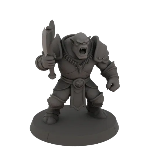 Medieval Orc Archer Miniature STL