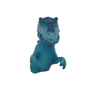 Blue Dinosaur Hand Puppet 3D Model