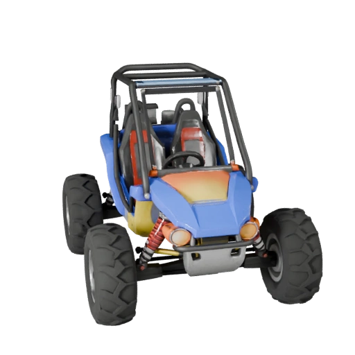 Modelo 3D de Buggy Off Road para Unity - Asset de Jogo Low Poly