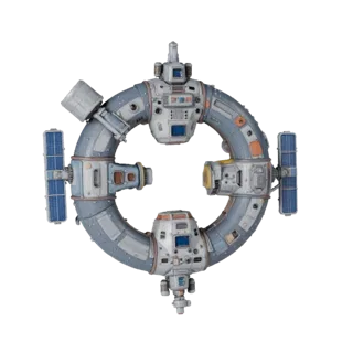Modular Docking Hub 3D Game Asset for Indie Levels