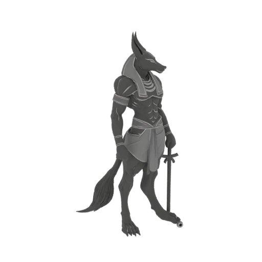 Anubis Egyptian God 3D Model