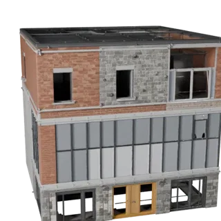 City Block Kit 3D Model - Realistic Archviz Asset forArch