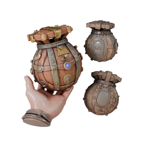 Modular Royal Coin Pouch 3D Kit Asset for Builders
