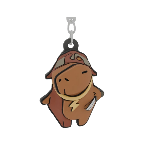 Chibi Bull Keychain Charm